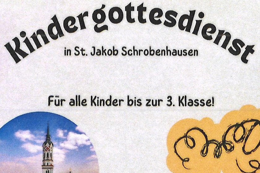 Neu in St. Jakob: Kinderkirche und Kindertisch!